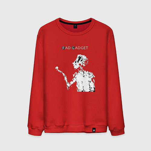 Мужской свитшот Fad Gadget - Tovey live / Красный – фото 1