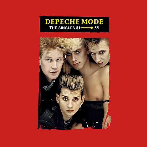 Мужской свитшот Depeche Mode - Singles / Красный – фото 3