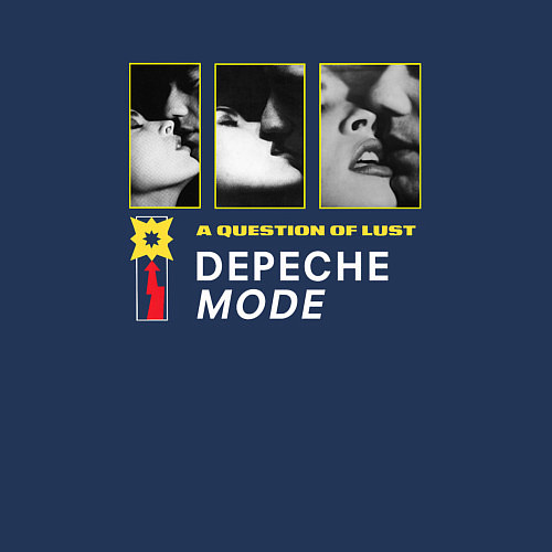 Мужской свитшот Depeche Mode - Kisses lust / Тёмно-синий – фото 3