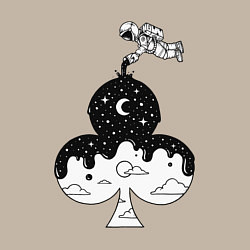 Свитшот хлопковый мужской Космическая масть, цвет: миндальный — фото 2