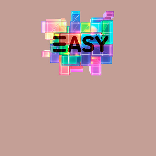 Мужской свитшот Разноцветный тетрис / Пыльно-розовый – фото 3