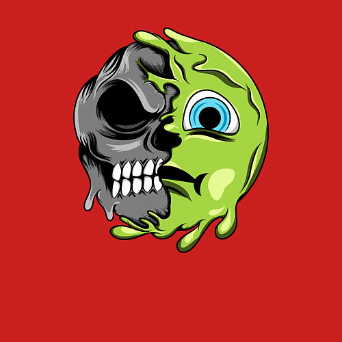 Мужской свитшот Green smile / Красный – фото 3