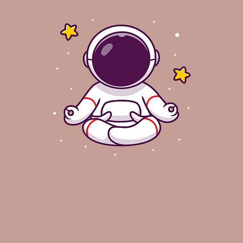 Мужской свитшот Космический релакс / Пыльно-розовый – фото 3