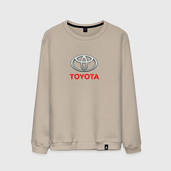 Свитшот хлопковый мужской Toyota brend auto, цвет: миндальный