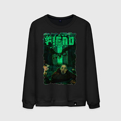 Свитшот хлопковый мужской FIEND Врата Гаххалы, цвет: черный