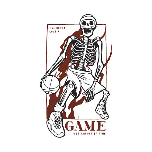 Мужской свитшот Я никогда не проигрывал у меня просто закончилось / Белый – фото 3