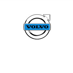 Свитшот хлопковый мужской Volvo logo, цвет: белый — фото 2