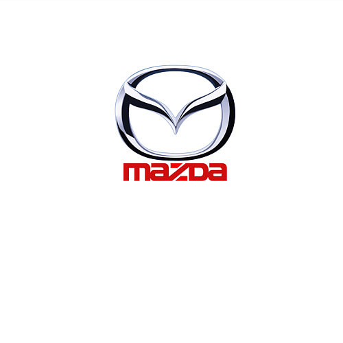 Мужской свитшот Mazda logo / Белый – фото 3