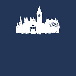 Свитшот хлопковый мужской Tardis London, цвет: тёмно-синий — фото 2