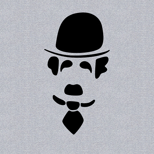 Мужской свитшот Чаплин лого / Меланж – фото 3