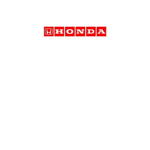 Мужской свитшот Honda red logo / Белый – фото 3