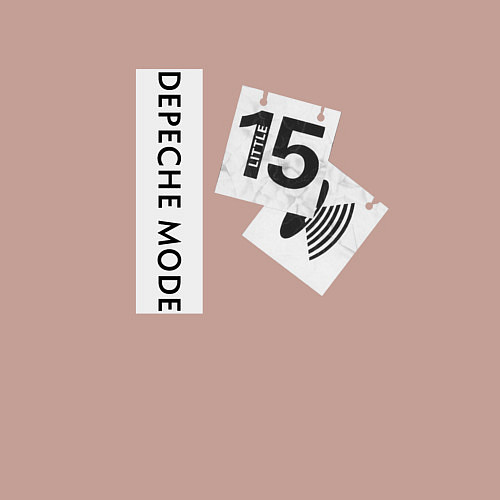 Мужской свитшот Depeche Mode - Little fifteen / Пыльно-розовый – фото 3