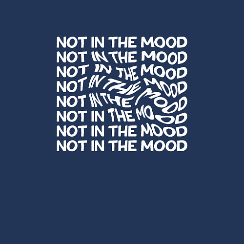 Мужской свитшот Плохое настроение not in the mood / Тёмно-синий – фото 3