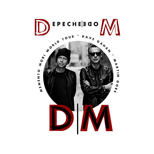 Мужской свитшот Depeche Mode - Tour memento mori / Белый – фото 3