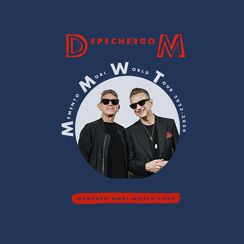 Мужской свитшот Depeche Mode - Memento mori conference / Тёмно-синий – фото 3