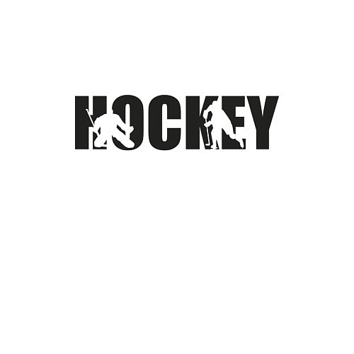 Мужской свитшот Hockey art / Белый – фото 3