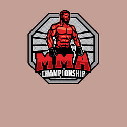 Свитшот хлопковый мужской MMA championship, цвет: пыльно-розовый — фото 2