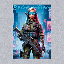 Свитшот хлопковый мужской Barbie military - special forces, цвет: меланж — фото 2