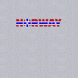 Свитшот хлопковый мужской Флаг Норвегии арт, цвет: меланж — фото 2