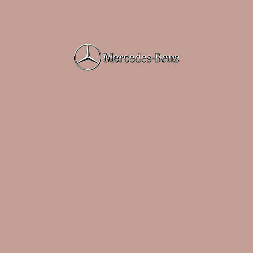 Мужской свитшот Mercedes benz logo grey / Пыльно-розовый – фото 3