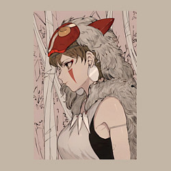 Свитшот хлопковый мужской Принцесса Мононоке San, цвет: миндальный — фото 2