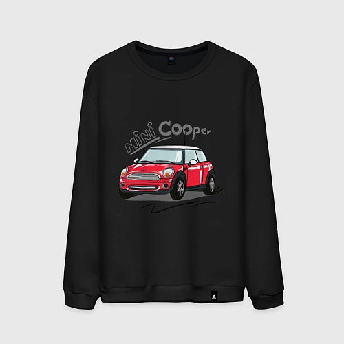 Мужской свитшот Mini Cooper / Черный – фото 1