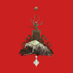 Свитшот хлопковый мужской Bloodborne - Викарий Амелия, цвет: красный — фото 2