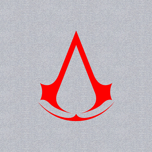 Мужской свитшот Red logo of assassins / Меланж – фото 3