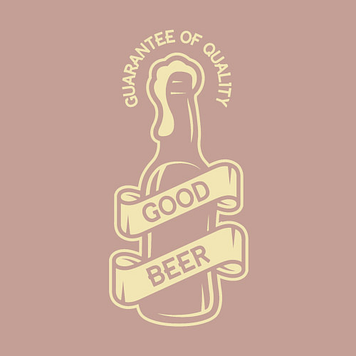 Мужской свитшот Good beer quality / Пыльно-розовый – фото 3