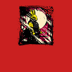 Свитшот хлопковый мужской Пушистый защитник, цвет: красный — фото 2