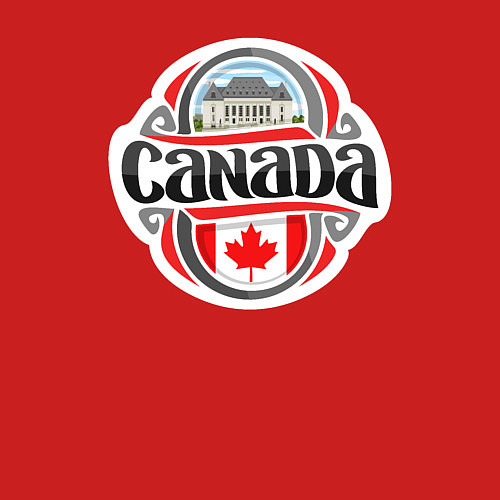 Мужской свитшот Canada country / Красный – фото 3
