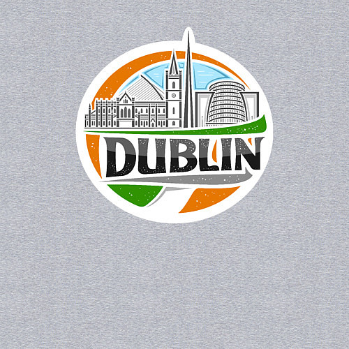 Мужской свитшот Дублин / Меланж – фото 3