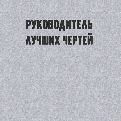 Мужской свитшот Руководитель лучших чертей / Меланж – фото 3