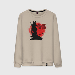 Мужской свитшот Самурайская лиса