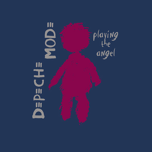 Мужской свитшот Depeche Mode - Playing the angel logo / Тёмно-синий – фото 3