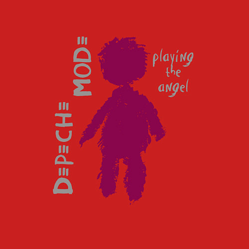 Мужской свитшот Depeche Mode - Playing the angel logo / Красный – фото 3