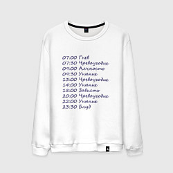 Мужской свитшот Расписание грехов