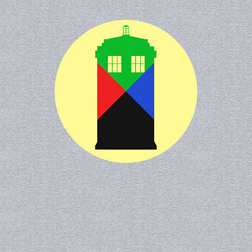 Мужской свитшот Tardis color / Меланж – фото 3