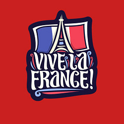 Свитшот хлопковый мужской Viva la France, цвет: красный — фото 2