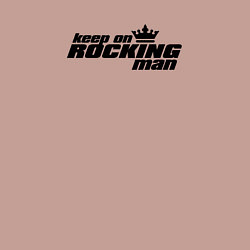 Свитшот хлопковый мужской Rocking, цвет: пыльно-розовый — фото 2