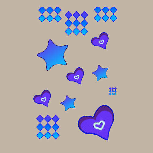 Мужской свитшот Фигурный рисунок / Миндальный – фото 3