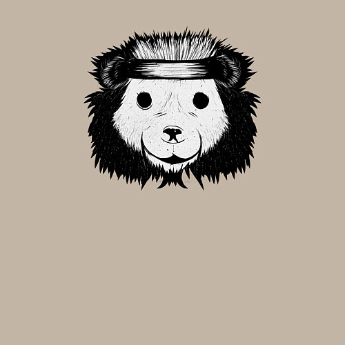 Мужской свитшот Дикий медвежий характер / Миндальный – фото 3