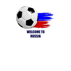 Свитшот хлопковый мужской Welcome to Russia football, цвет: белый — фото 2