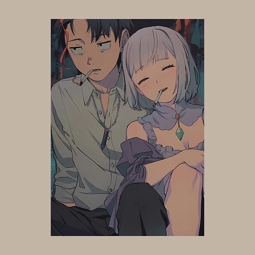 Мужской свитшот Re:Zero Субару Нацуки Эмилия / Миндальный – фото 3