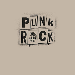 Свитшот хлопковый мужской Панк рок граффити, цвет: миндальный — фото 2