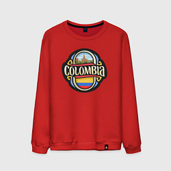 Свитшот хлопковый мужской Columbia, цвет: красный