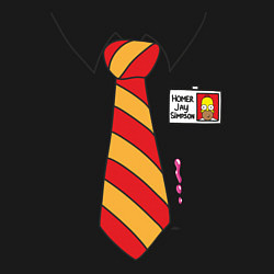 Свитшот хлопковый мужской Костюм Гомера, цвет: черный — фото 2