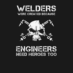 Свитшот хлопковый мужской Welding profession, цвет: черный — фото 2