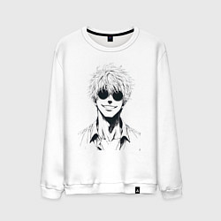 Мужской свитшот Магическая битва Сатору Годзё в очках