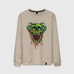 Мужской свитшот Демонский череп